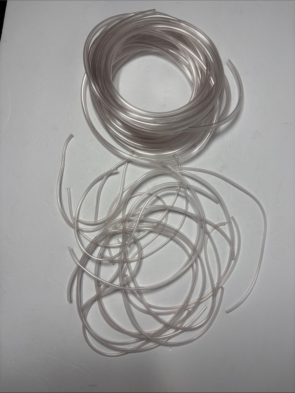 Clear Flexible Plastic Tubing Pieces for Home Office Crafts - Transparent